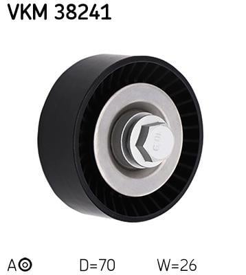 Rolo tensor da correia trapezoidal estriada SKF ref. VKM 38241